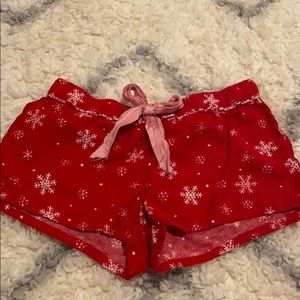 Red Snowflake shorts